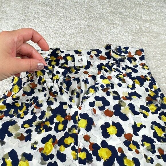 Cabi Fierce Seeing Spots Animal Print Sleeveless Blouse - Picture 6 of 8